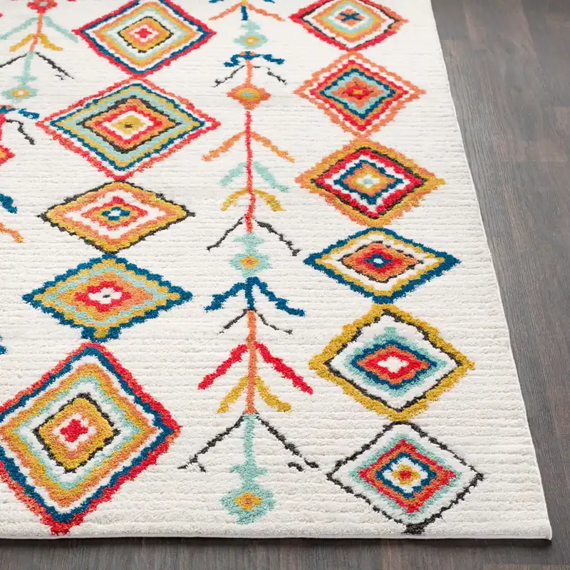Moroccan Shag Machine Woven Rug - Livabliss