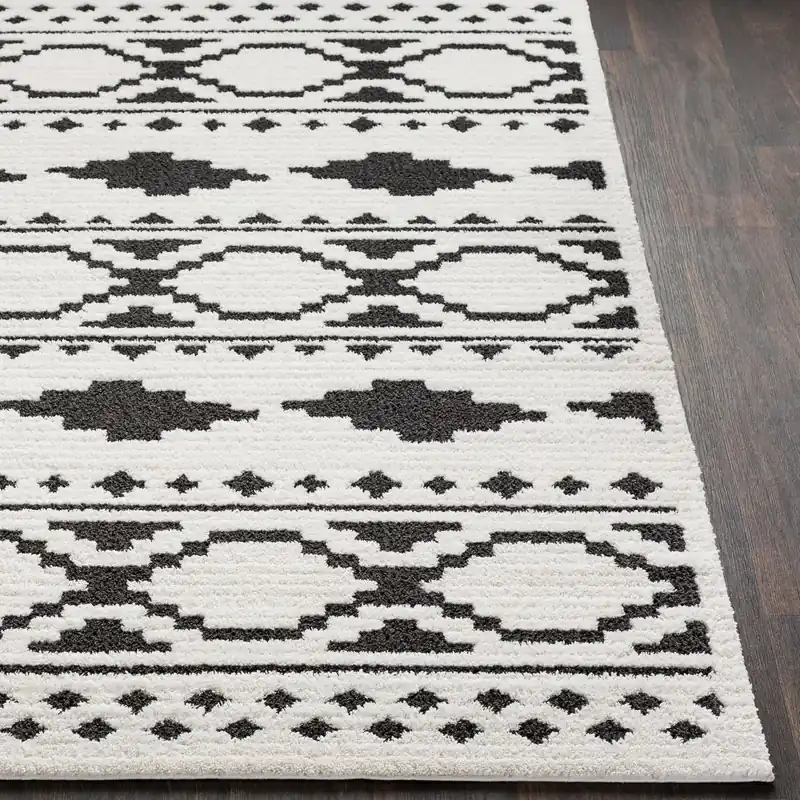 Moroccan Shag Machine Woven Rug - Livabliss
