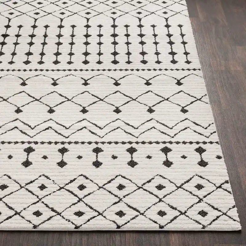 Moroccan Shag Machine Woven Rug - Livabliss