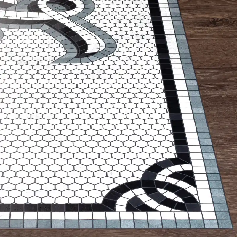Vinilo Machine Woven Rug - Livabliss