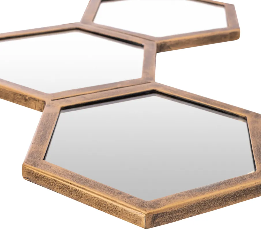 Honeycomb Accent Mirror - Livabliss