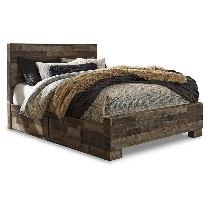 Derekson Queen Panel Bed with 2 Side Storage - Signature Design by Ashley®