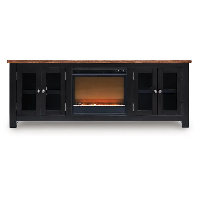 Wildenauer 76" TV Stand with Electric Fireplace - Signature Design by Ashley®