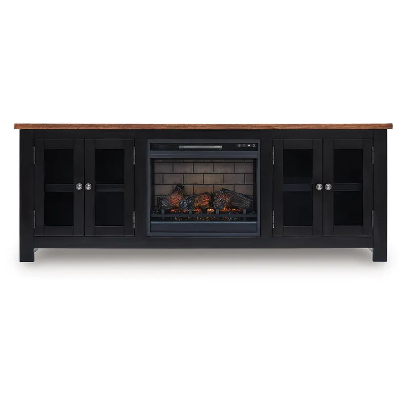 Wildenauer 76" TV Stand with Electric Fireplace - Signature Design by Ashley®