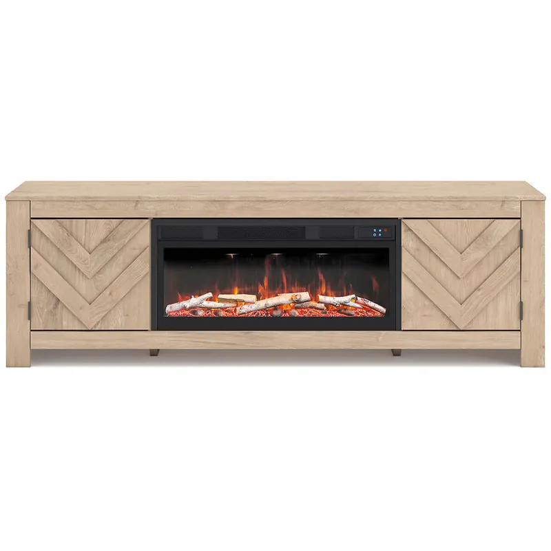 Cayboni 71" TV Stand with Electric Fireplace - Signature Design by Ashley®