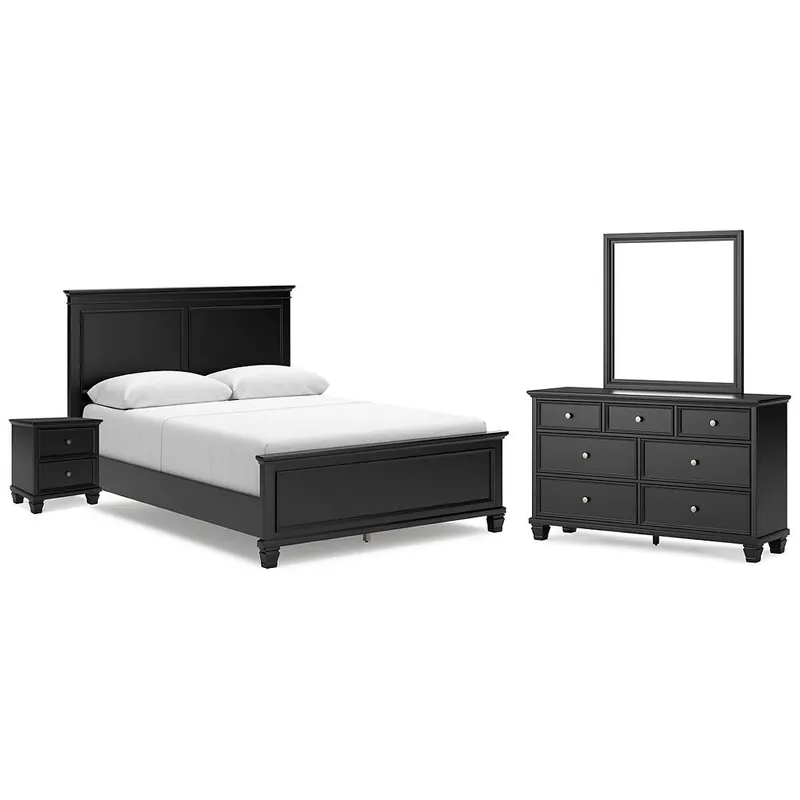 Lanolee Queen Panel Bed, Dresser, Mirror and Nightstand - Signature Design by Ashley®