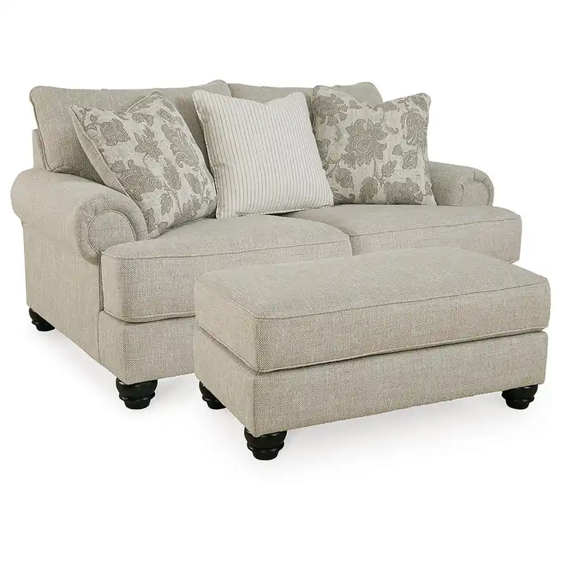 Asanti Loveseat and Ottoman - Benchcraft®