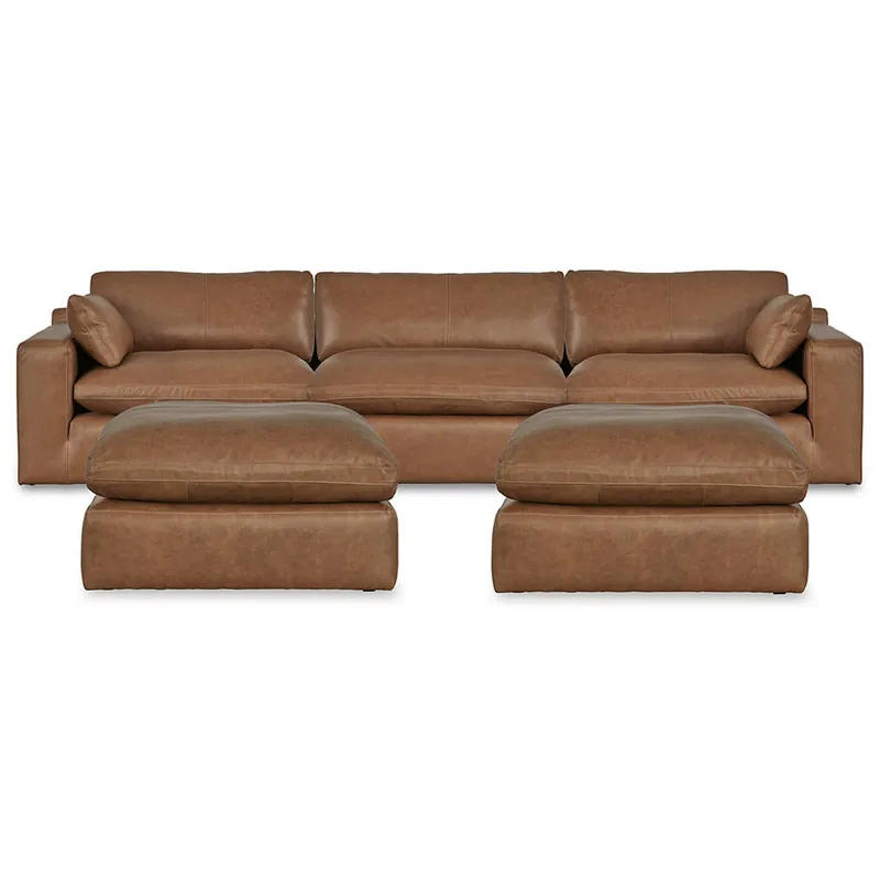 Emilia 3-Piece Sectional and 2 Ottomans