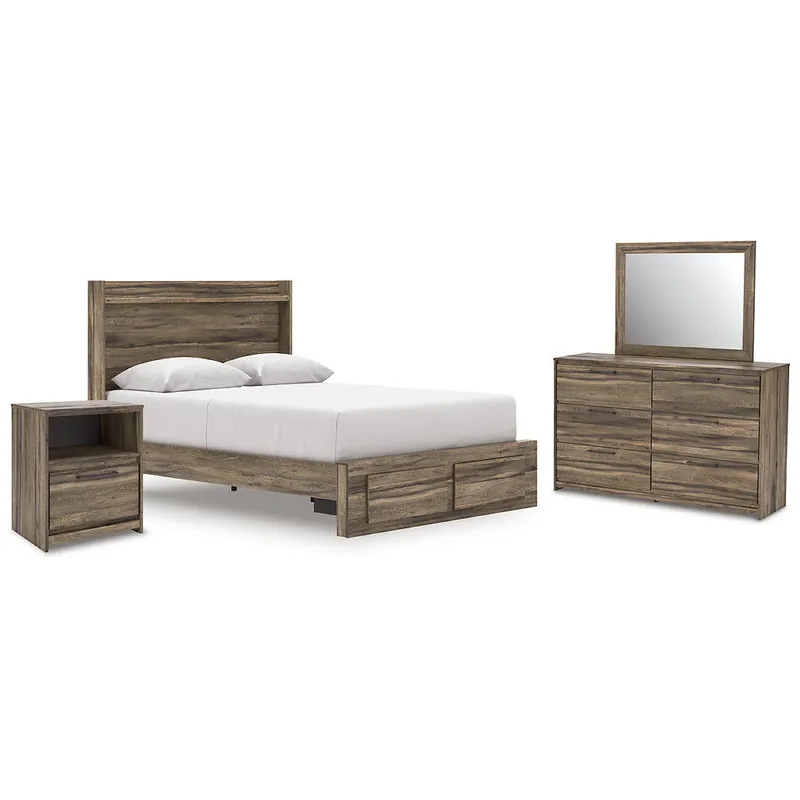 Elbrim Queen Panel Storage Bed, Dresser, Mirror and Nightstand - Signature Design by Ashley®