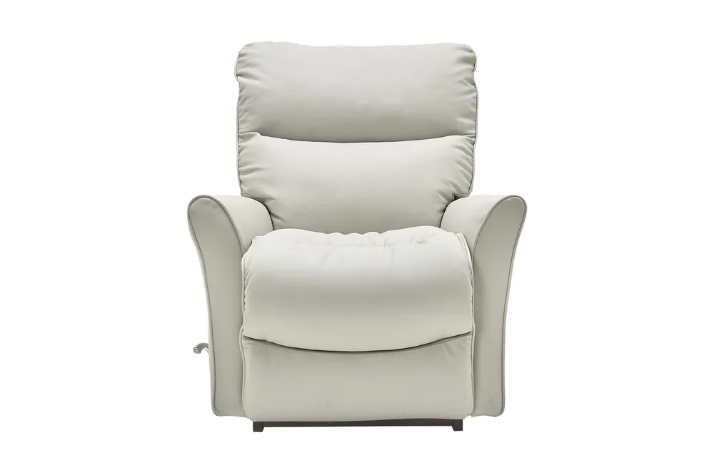 Rowan Cream Leather Rocker Recliner - La-Z-Boy