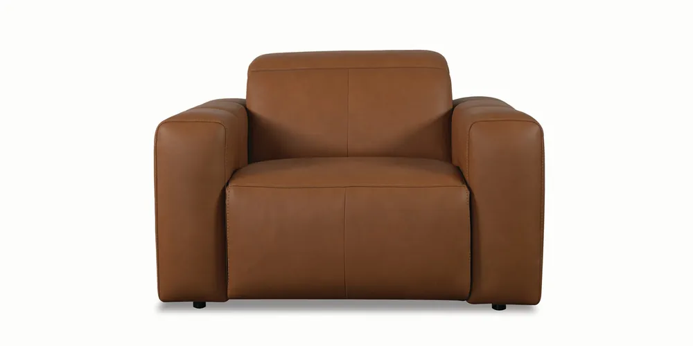 Airy Leather Power Recliner - Bassett