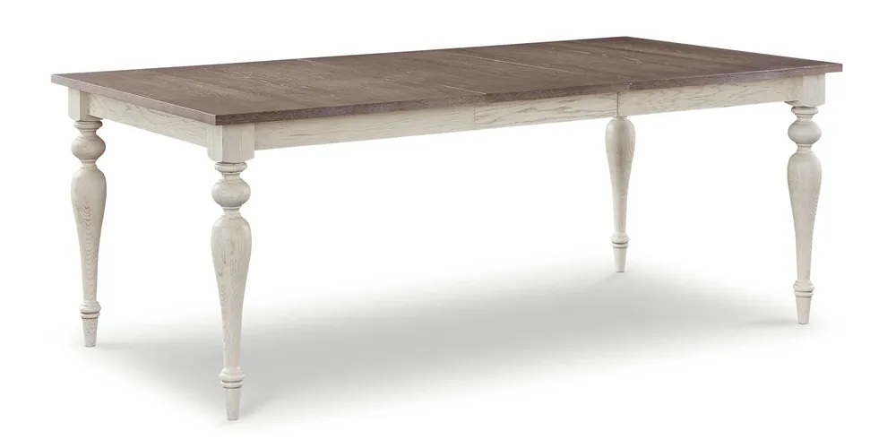 Amelia Oak Rectangle Dining Table with Leaf - Bassett