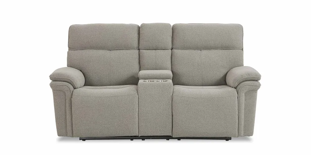 Andre Power Reclining Loveseat with Center Console - Bassett