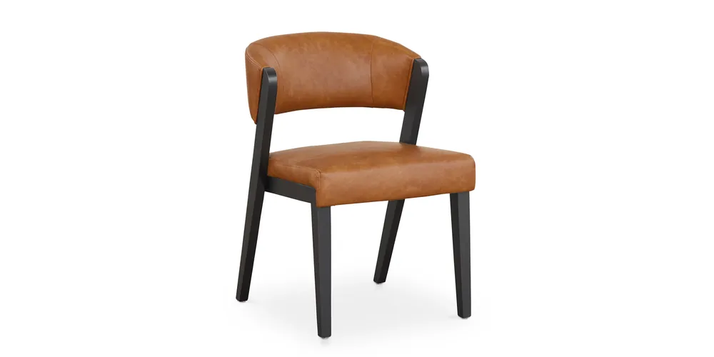 Asher Upholstered Faux Leather Dining Chair - Bassett