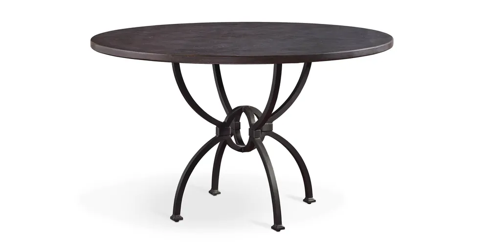 Atlas Blue Stone Round Dining Table - Bassett