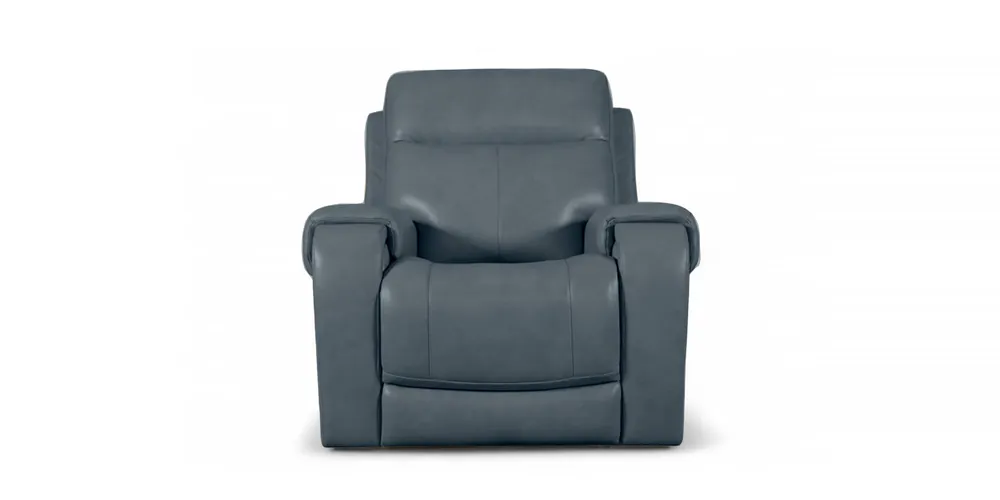Avery Leather Power Recliner - Bassett