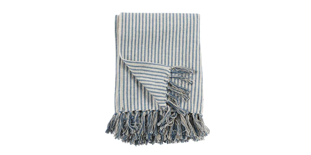 Balboa Blue Natural Throw - Bassett