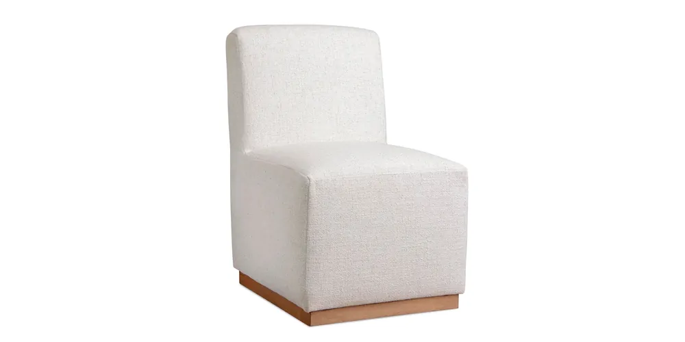 Banks Upholstered Dining Chair with Casters - Bassett