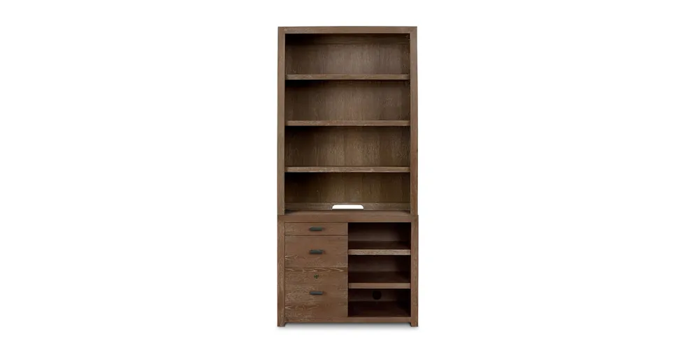 B Logic Work Center with Open Hutch - Bassett