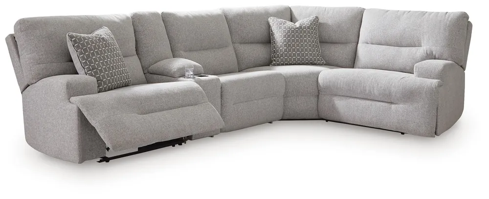 Acklen Place 5-Piece Power Reclining Sectional with Storage Console