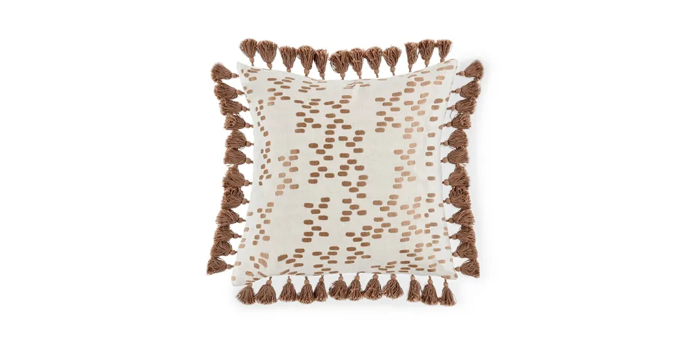 Dane Penny Brown Pillow - Bassett
