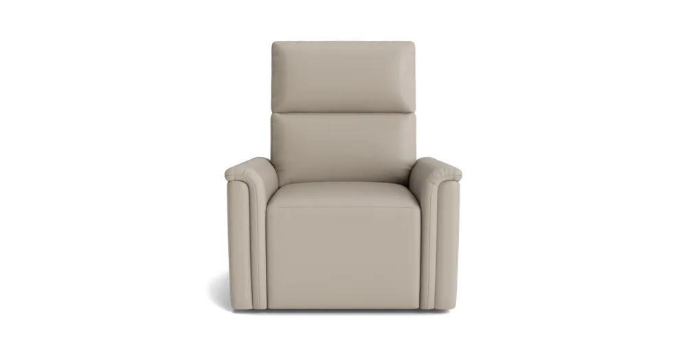 Harris Leather Pad Arm Zero Gravity Power Recliner - Bassett