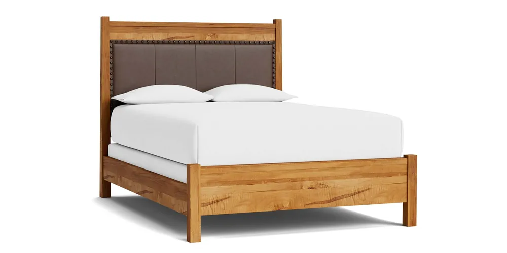Heritage Leather Upholstered Bed - Bassett