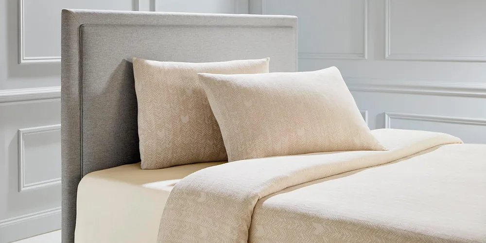 Herringbone 3 Piece Bedding Set - Bassett