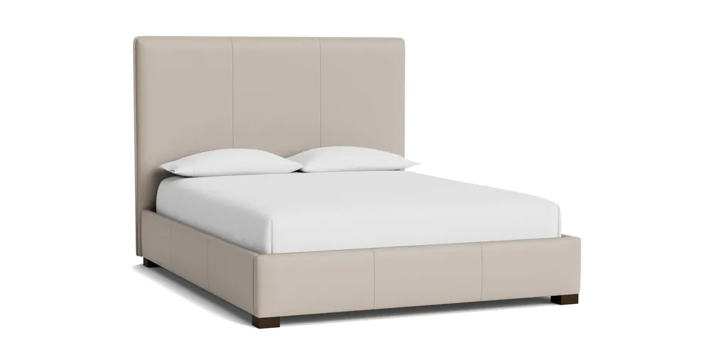 Madison Leather Upholstered Platform Bed - Bassett