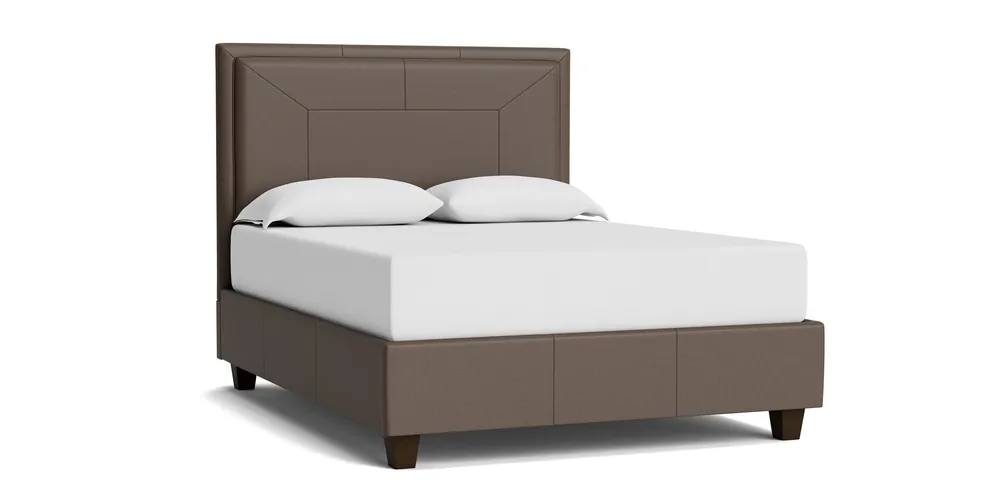 Manhattan Leather Upholstered Storage Bed - Bassett
