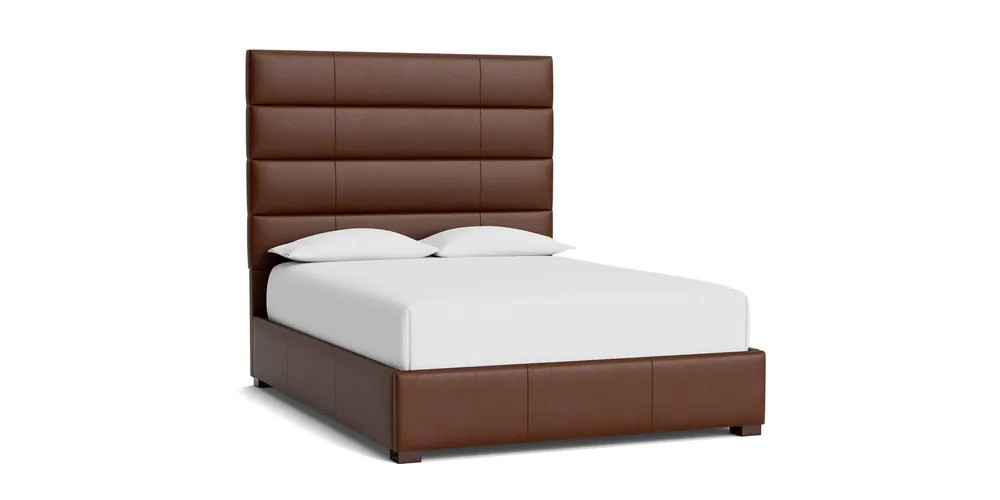 Parkton Leather Upholstered Storage Bed - Bassett