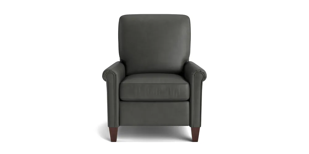Thompson Leather Panel Arm Accent Chair - Bassett