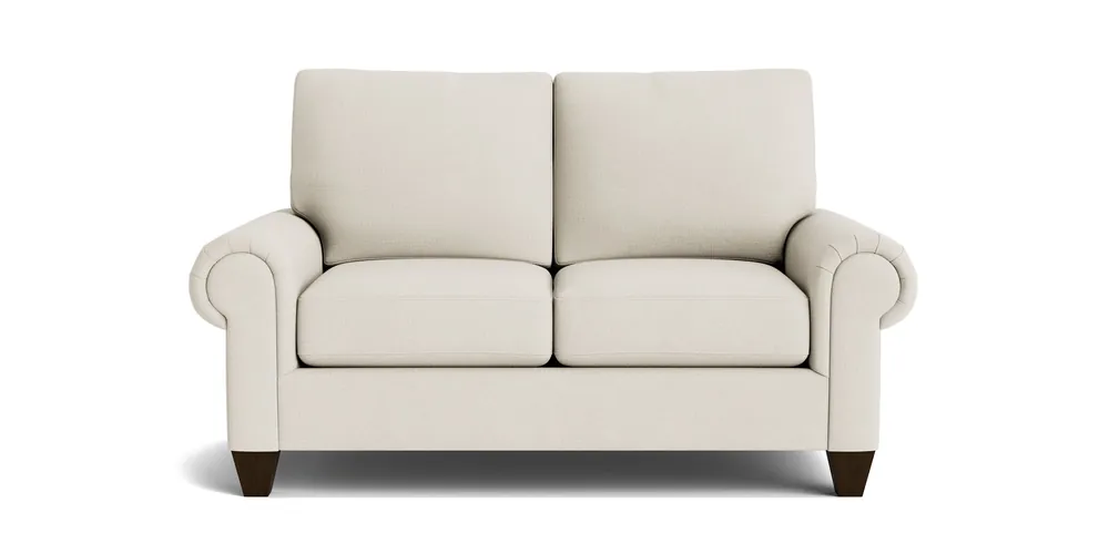 True Custom® Large Panel Arm Loveseat - Bassett