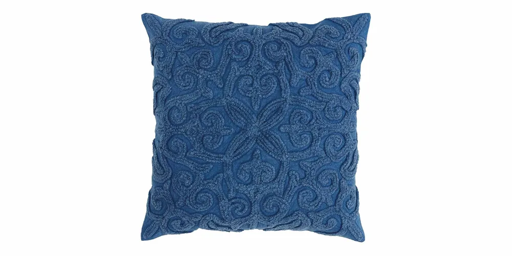 Twila Blue Pillow - Bassett