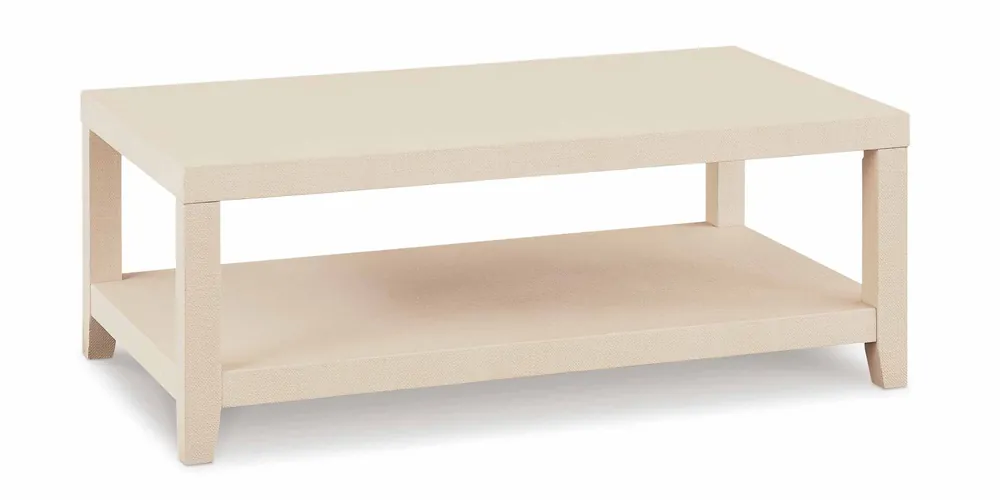 Ventura Natural Raffia Cocktail Table - Bassett