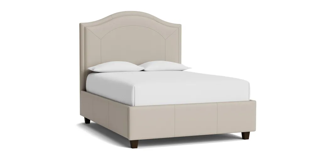 Vienna Leather Upholstered Bed - Bassett