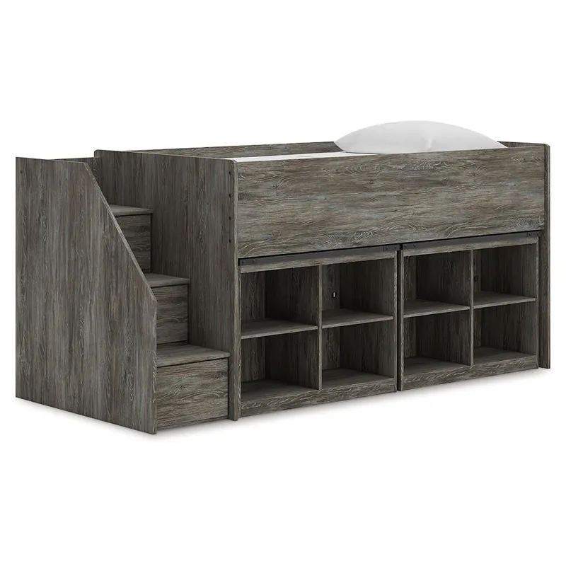 Frandern Twin Loft Bed with Bookcase Storage - Signature Design by Ashley®