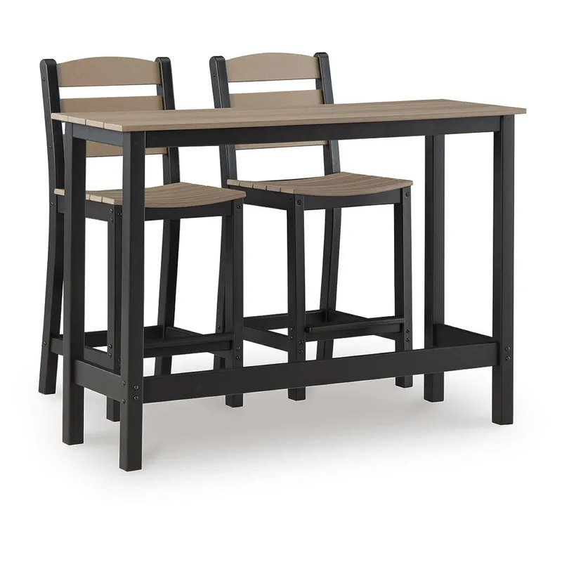 Shoreline Beach Outdoor Counter Table and 2 Barstools - Signature Design by Ashley®