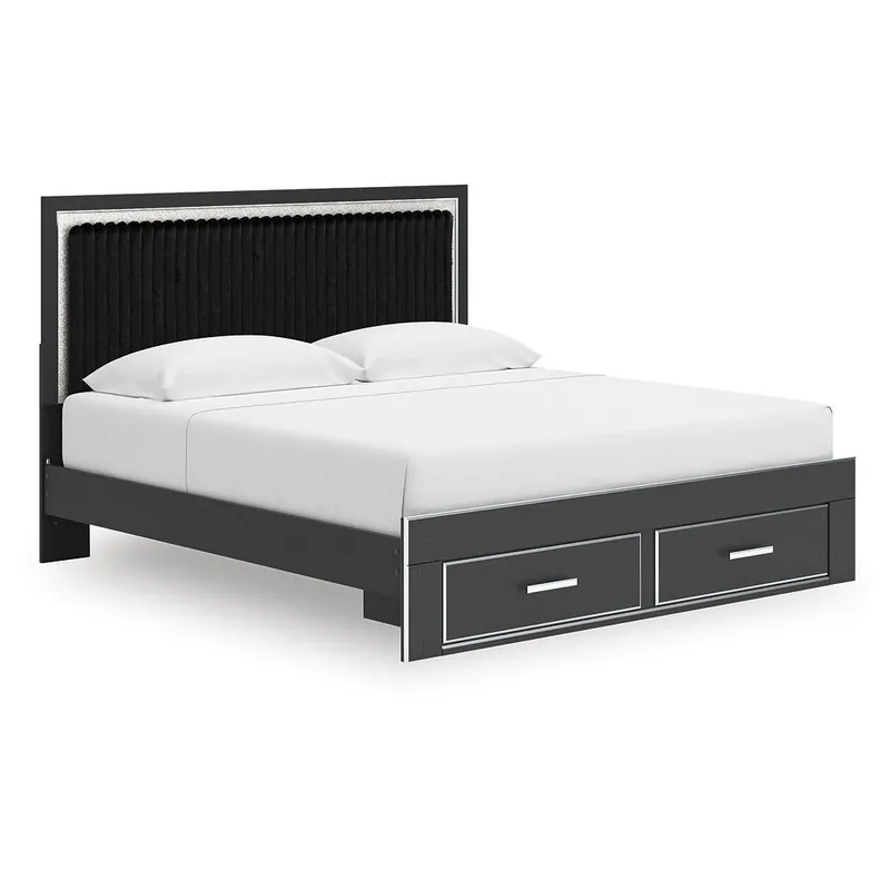 Zuraleus King Upholstered Panel Storage Bed - Signature Design by Ashley®