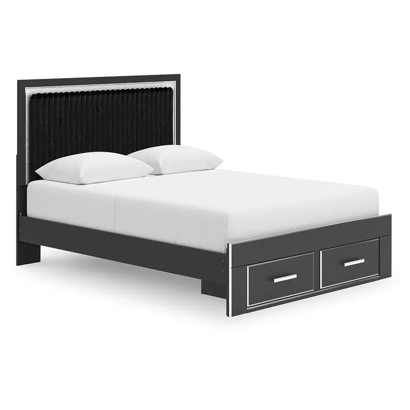 Zuraleus Queen Upholstered Panel Storage Bed - Signature Design by Ashley®