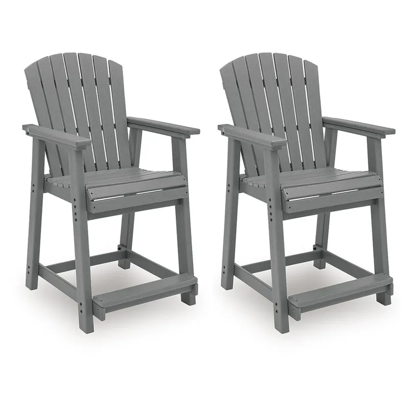 Sanctuary Beach Outdoor Counter Height Bar Stool (Set of 2) - Signature Design by Ashley®
