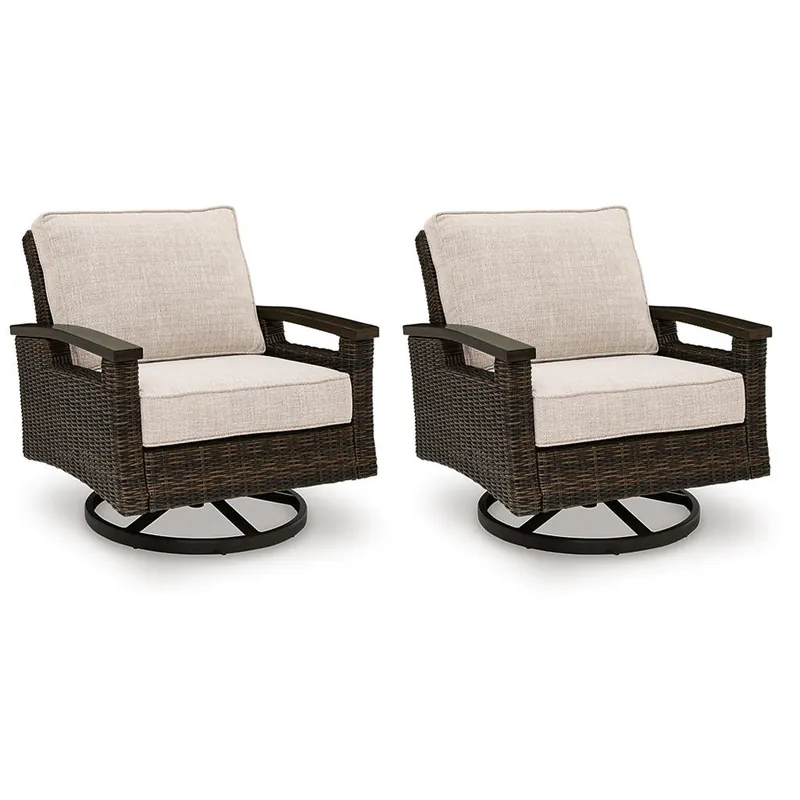 Monterey Point Outdoor Swivel Lounge Chair (Set of 2) - Signature Design by Ashley®