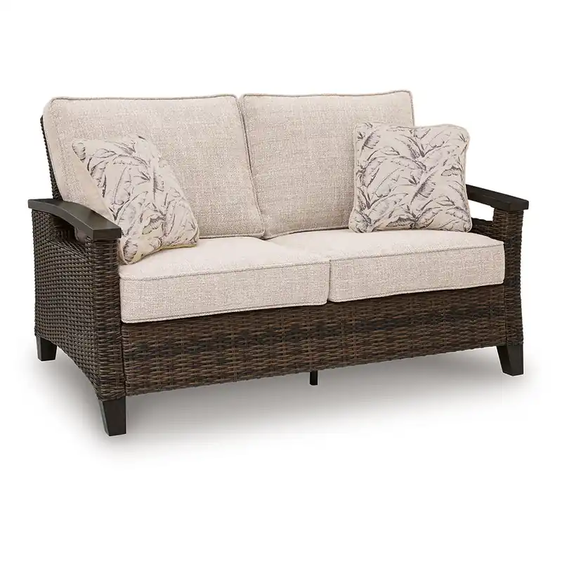Monterey Point Outdoor Loveseat with Cushion - Signature Design by Ashley®