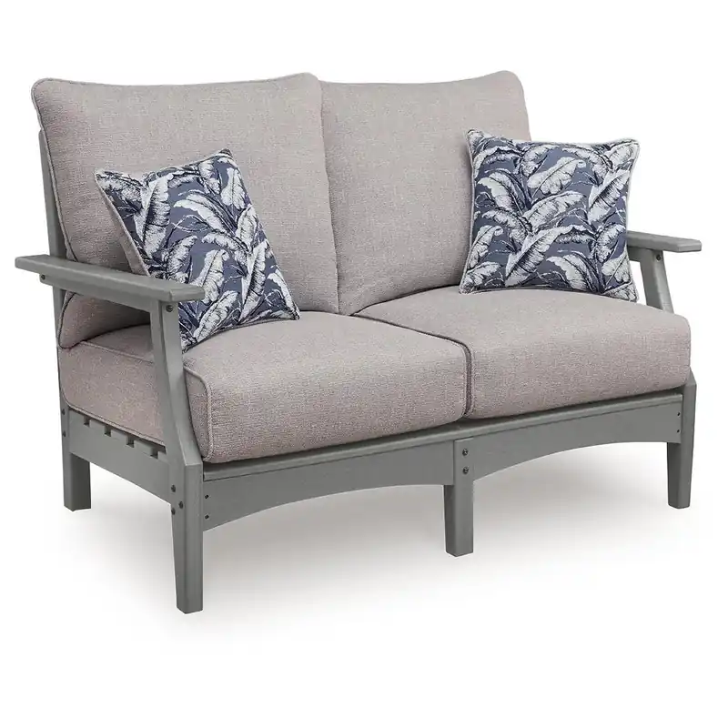 Cove Beach Outdoor Loveseat with Cushion - Signature Design by Ashley®