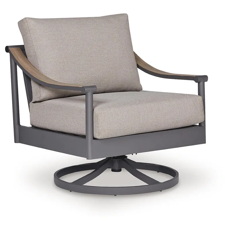 Ocean Beach Outdoor Swivel Lounge with Cushion - Signature Design by Ashley®