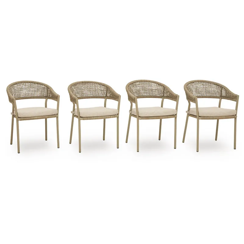 Orchard Beach Outdoor Arm Chair with Cushion (Set of 4) - Signature Design by Ashley®