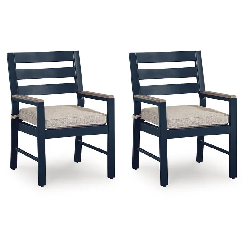 East Beach Outdoor Arm Chair with Cushion (Set of 2) - Signature Design by Ashley®