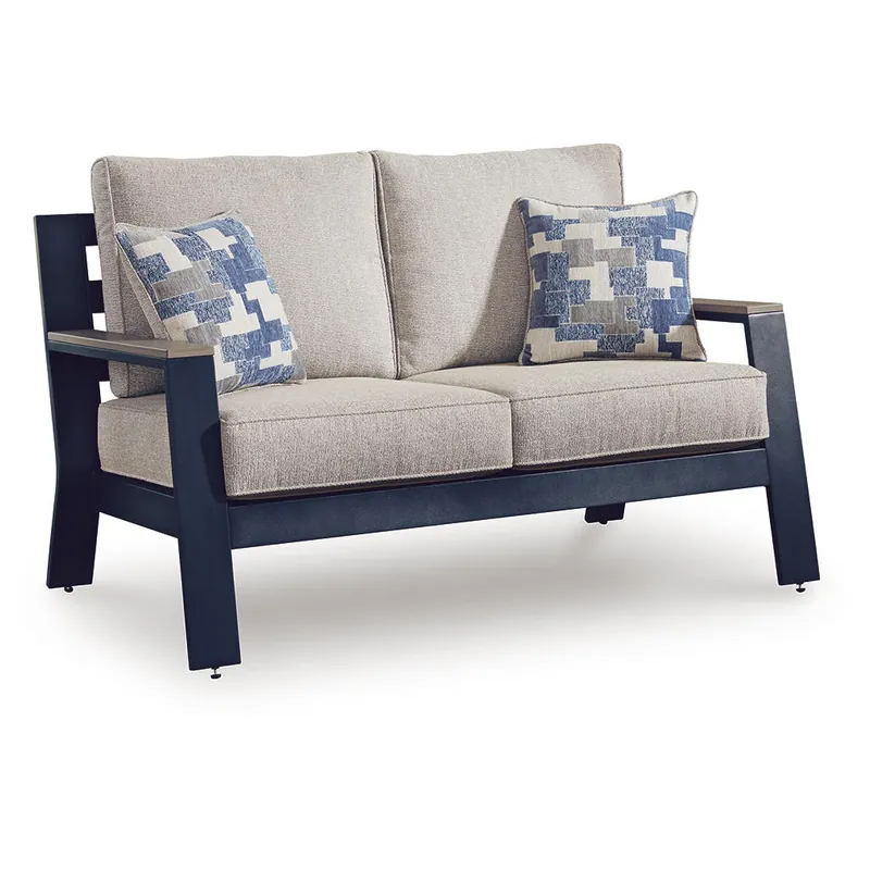 East Beach Outdoor Loveseat with Cushion - Signature Design by Ashley®