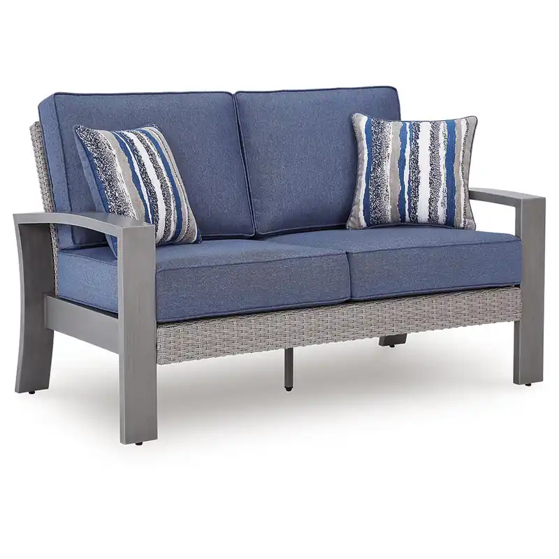 Half Moon Beach Outdoor Loveseat with Cushion - Signature Design by Ashley®