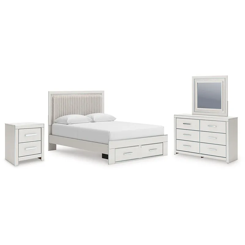 Zuraleus Queen Storage Bed, Dresser, Mirror and Nightstand - Signature Design by Ashley®